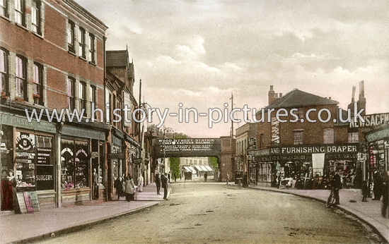 Wood Street and Station, Walthamstow, London. c.1912.